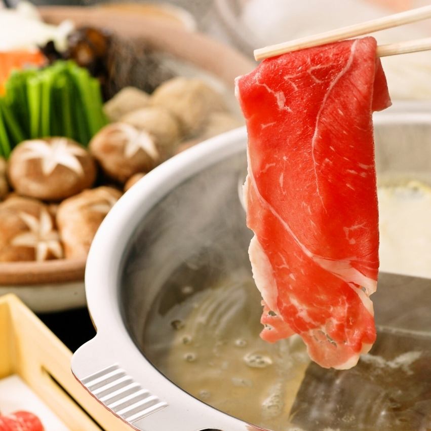 ≪Kelp soup stock + 4 kinds of soup stock to choose from≫ Miyama if you want to enjoy shabu-shabu and sukiyaki together ♪
