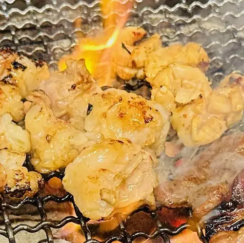 七輪の炭火で焼くお肉♪