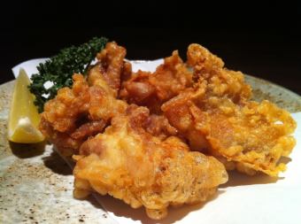 Karaage/deep-fried chicken with Japanese style soy sauce