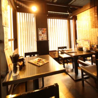 Various table seats are available! We will guide you to the most suitable seat according to the number of people ♪