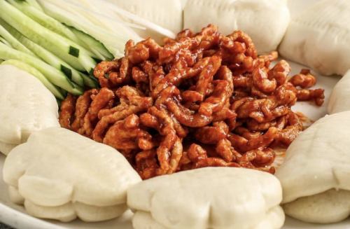 中式麵包佐味噌雞
