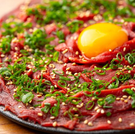 Grilled horse meat