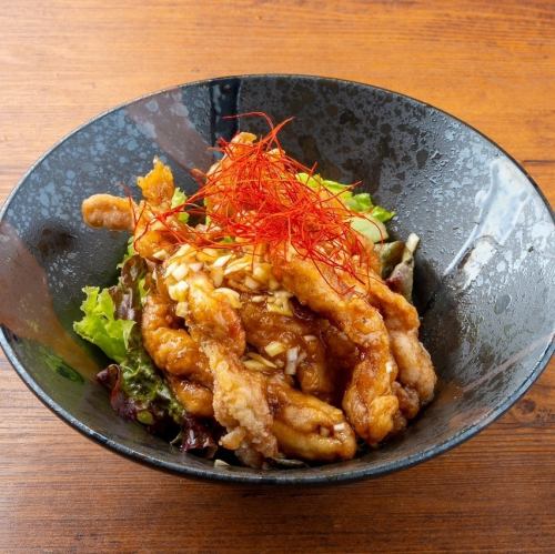 Chicken Neck Meat Fried with Sweet and Sour Sauce