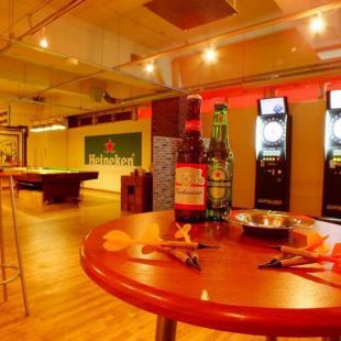 【ダーツorビリヤード】1台丸ごと貸し出し！1時間1650円から