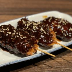 【名古屋名物】 味噌串カツ