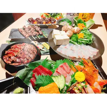 [Perfect for banquets!] Exquisite!! Yellowtail Shabu-Shabu & 4 Kinds of Sashimi Course [Food only: 3500 yen] (10 dishes total)