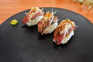 Aged meat sushi