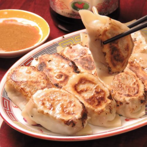 アガリコの自家製焼餃子各種！にんにくたっぷり・手羽餃子・パクチー餃子なども！！