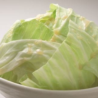 Crisp cabbage (edible salt sauce)