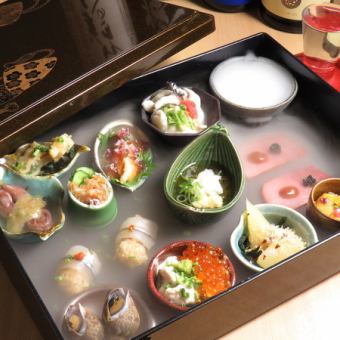 名物！！あて盛り玉手箱 1人前
