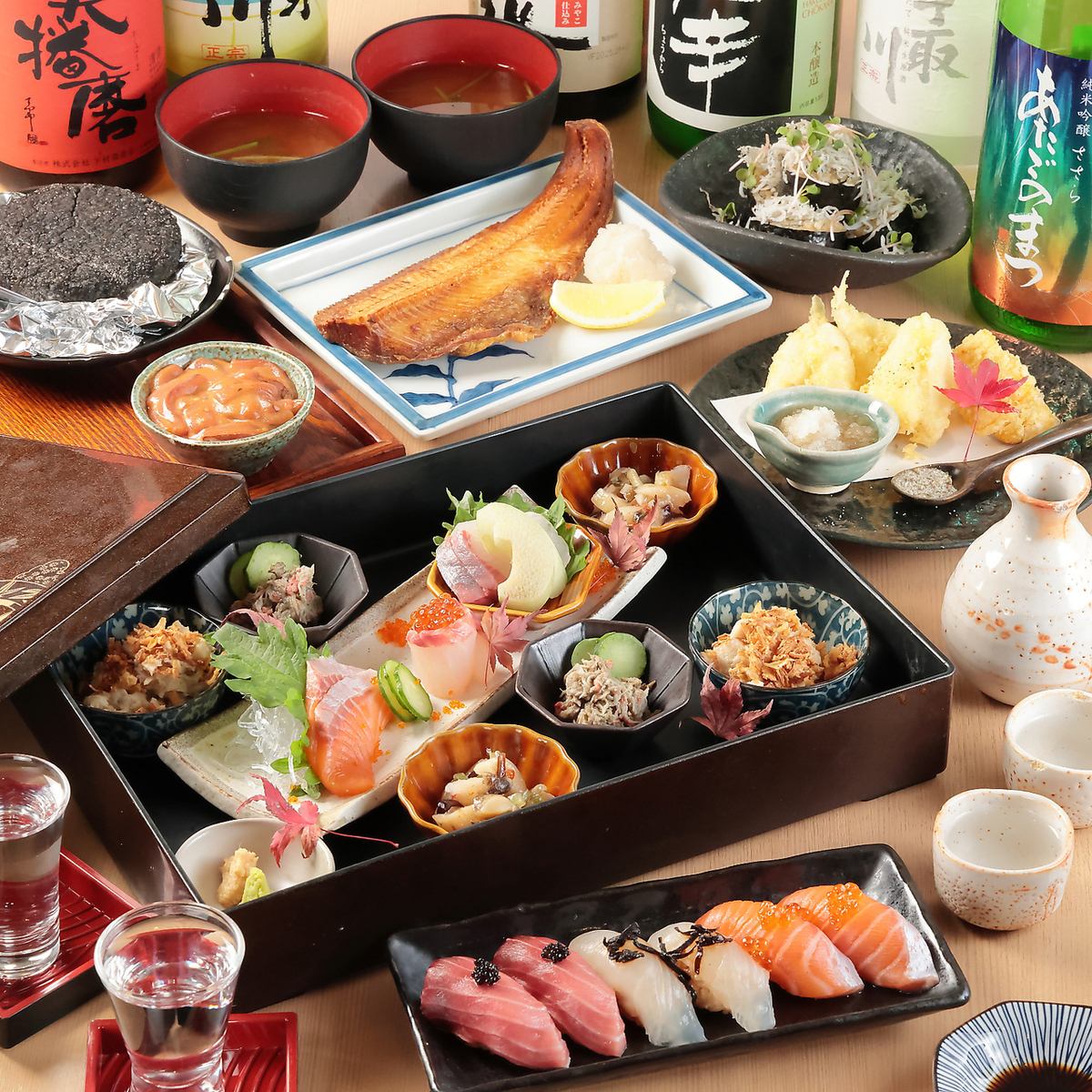 安くて旨い海鮮居酒屋!日本酒も豊富に取り揃えてます