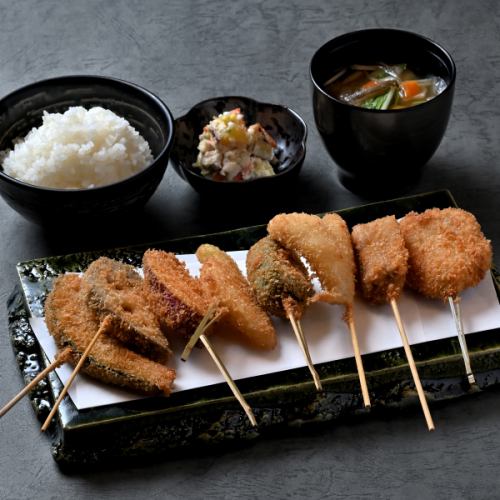 串かつランチ