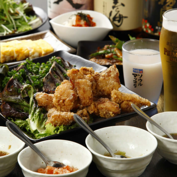 一番人気♪【唐揚げ食べ放題コース】2.5H飲み放題付★全7品3500円(税込)