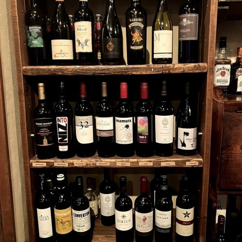 大量的威士忌和葡萄酒