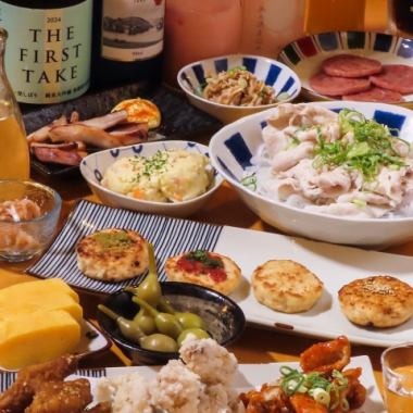 居酒屋メニュ2時間食べ放題＋2時間飲み放題コース→￥3500（税込）