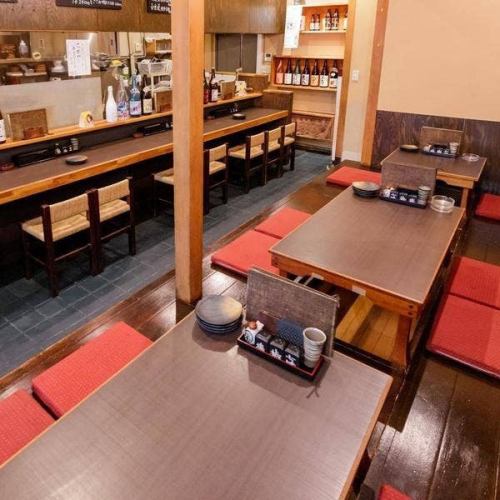 掘りごたつでゆったり宴会★10名様までお座りいただけますので、会社宴会や飲み会にお使いください！