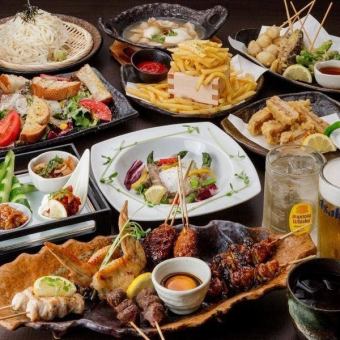 【鍋あり！】自慢の鶏料理◆《全12品》『鳥之宮 満腹 鍋コース』4500円(税込)