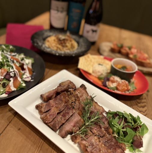 【日～木限定 180分飲み放題付き】イベリコ豚の香草グリルコース4,000円