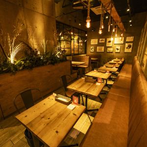 ニューヨークのカフェをイメージした、洗練されたお洒落な空間