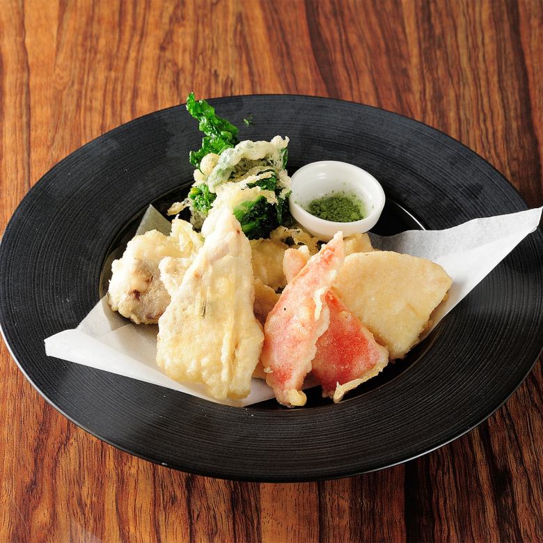 サワラと筍の天ぷら