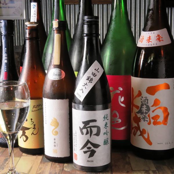 We also have a variety of sake that goes well with pizza.