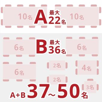 2階貸切や大型宴会受付中◆飲み放題もコスパ◎2階はAフロア22名/Bフロア36名のご宴会や37~50名の貸切ご宴会も可能です!また39名以下のご宴会でも最低金額20万円のご利用で貸切可能。コースもご提案いたします!