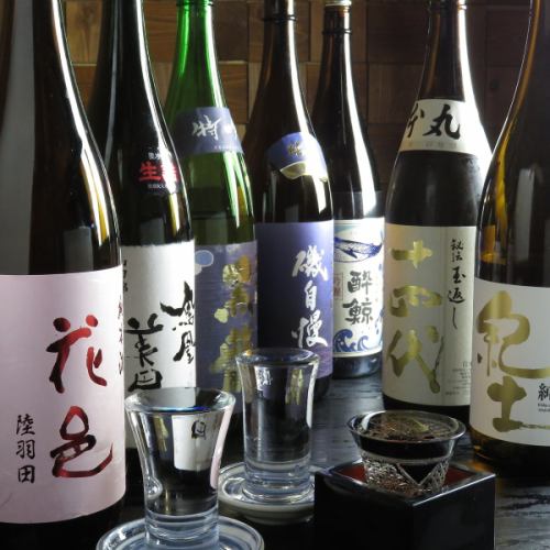 【豊富な日本酒メニュー】