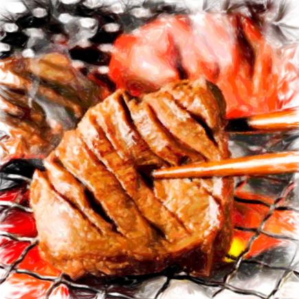 "Sendai specialty! Grilled beef tongue dinner dinner" 6 dishes 6,600 yen (tax included)