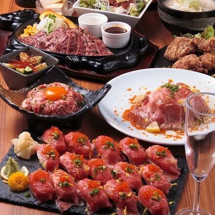 話題の肉寿司が大人気！