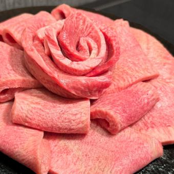 "「極タン」食べ放題付" 【華-hana-】花咲タン、和牛ハラミ含む焼肉5種＋逸品料理6品