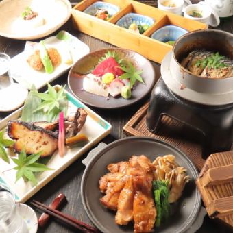 【仅限迎送会】120分钟的日式套餐，附有尾菜、锅饭和无限畅饮！6,000日元→5,500日元！