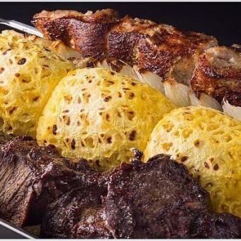 1월【26일, 27일 디너 할인 긴급 개최】무제한 뷔페 + 알코올 음료 무제한 \7.645→\5.500(부가세 포함)