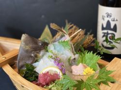 Live! Filefish sashimi