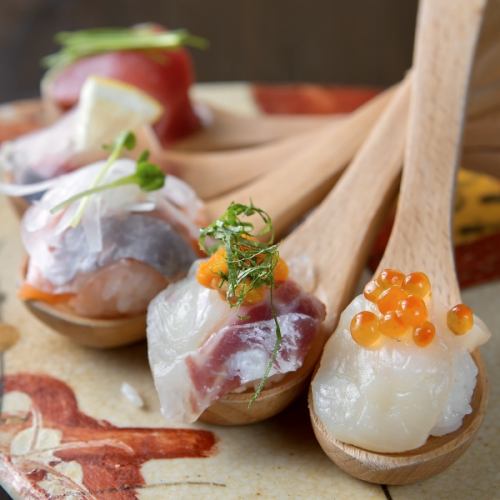 Our popular spoon sushi♪