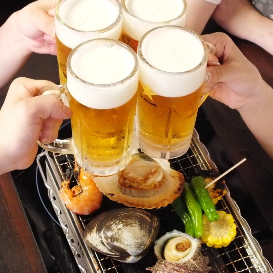 【Perfect for parties】All-you-can-drink for 2 hours with approximately 70 types of drinks, including beer, for 1,650 yen (tax included)♪