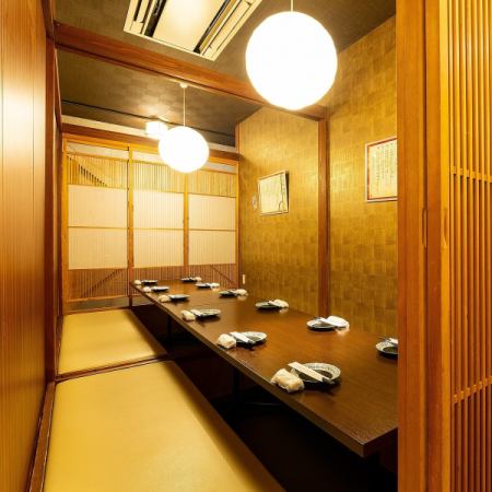 [Private room for 12 people] Our private room seats are spacious, so you can keep the seat spacing constant even for banquets with medium-sized people.Please use it for drinking parties with friends, birthdays, anniversaries, and girls-only gatherings.