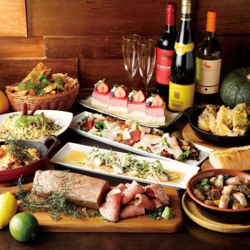 【TAKUMI(たくみ)コース】キッシュにローストビーフ丼!!飲放120分(Lo.90分)付!送別会や歓迎会に