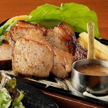 돼지 로스 철판 구이