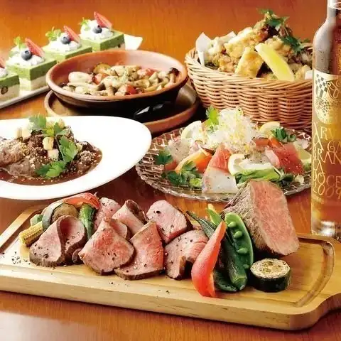 【包含2小时畅饮（最后点餐时间90分钟）】极致套餐：日本黑毛和牛烤牛肉及特制甜点