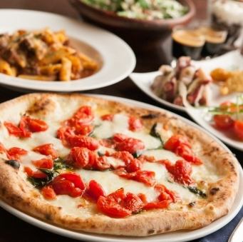 並木のオシャレ空間で乾杯♪人気のお料理9品＋2時間飲み放題コース★人気のステーキやパスタが◎