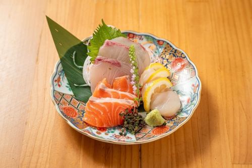 厳選鮮魚刺身3点盛り合わせ
