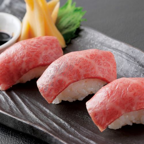 肉寿司やステーキ付食放♪