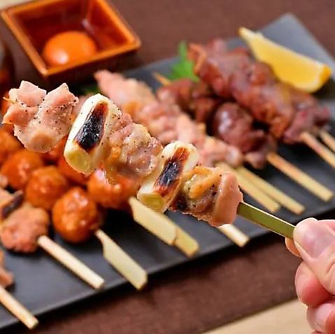 拘りの焼鳥食べ放題☆