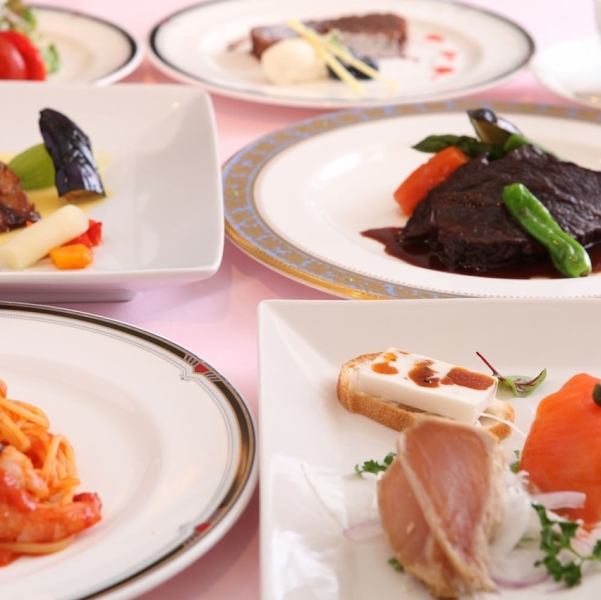 【地産地消の極み】沼津港直送鮮魚と国産牛の贅沢フルコース5,500円(税込)