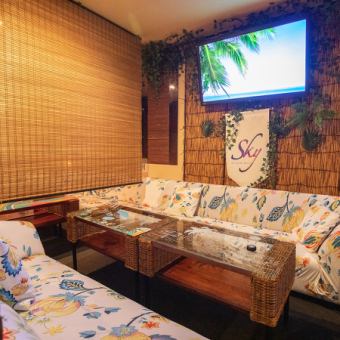 少人数でもまわりを気にせず楽しめます。