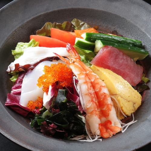 sushi restaurant seafood salad