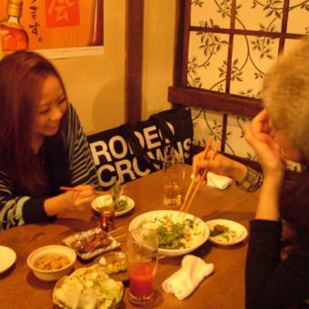 Recommended for girls' night out♪ *When making a reservation, you may be changed to a tatami room seat.