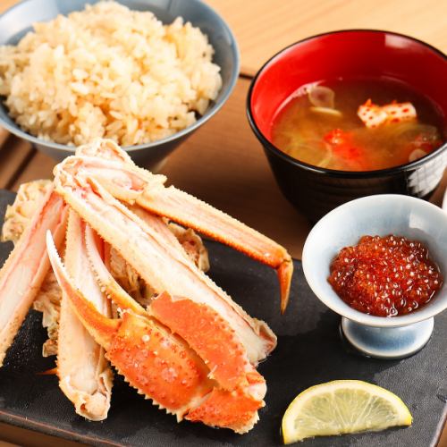 【市場の特権】一日の始まりを豪華に彩る♪鮮度抜群の海鮮と蟹を楽しむ「朝定食」