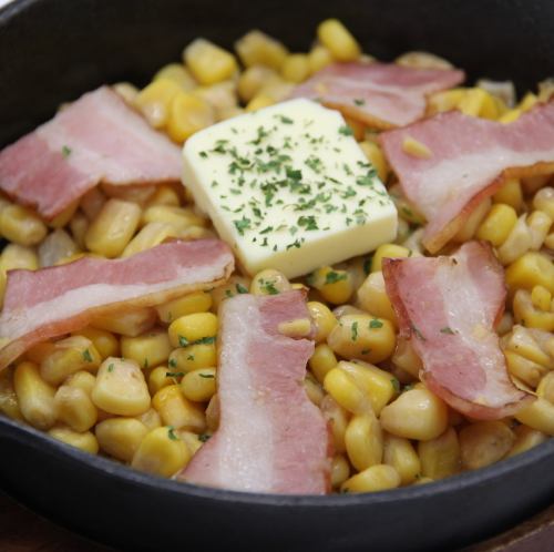 鉄板コーンバター