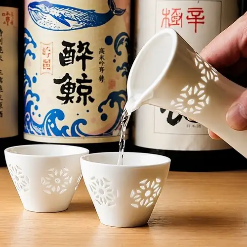 Enjoy carefully selected local sake with sushi.